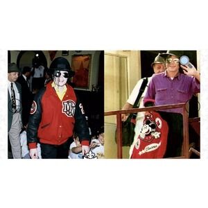 Vtg Mickey Inc Varsity Jacket L Wool Leather- Same Model Worn By Micheal Jackson